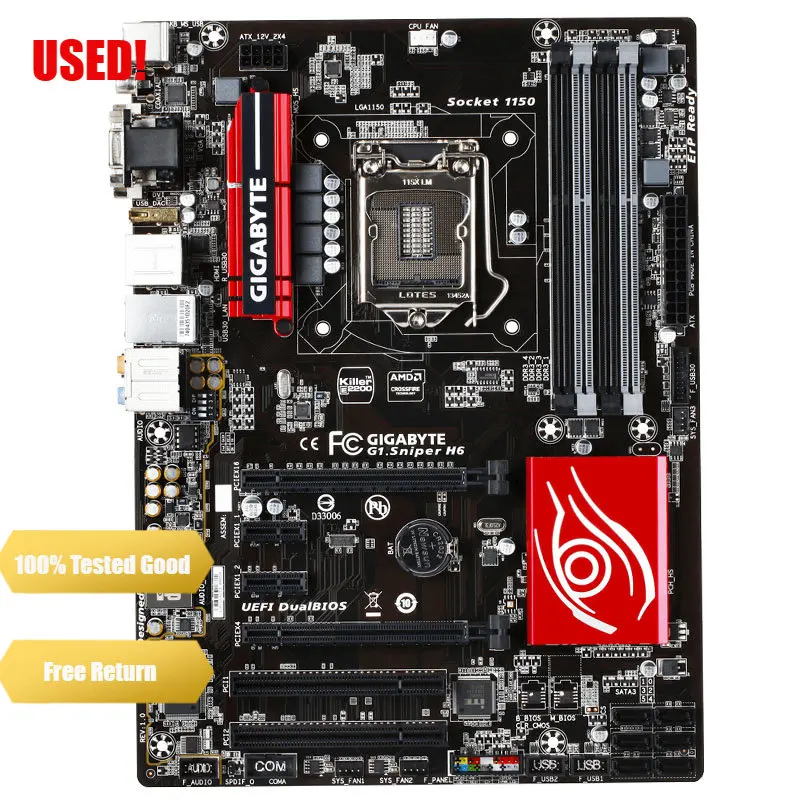 Gigabyte G1 Gaming G1.Sniper H6 Lga 1150 Intel H97 Hdmi Sata 6 Gb/S Usb 3.0 Atx Scheda Madre Intel