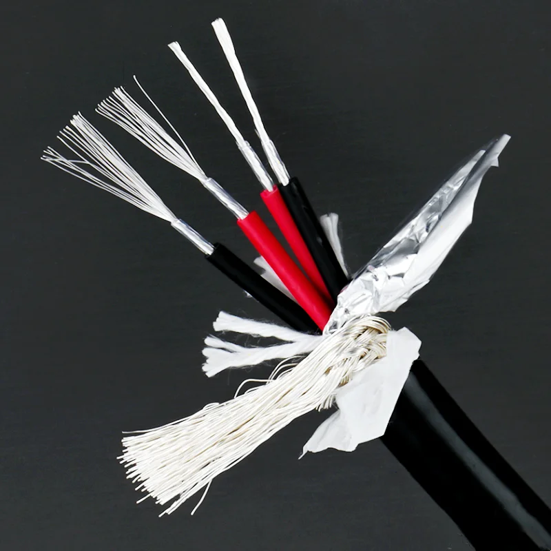 4Core4NPureSilverBulkAudioCableRCASignalCableXLRBalanced