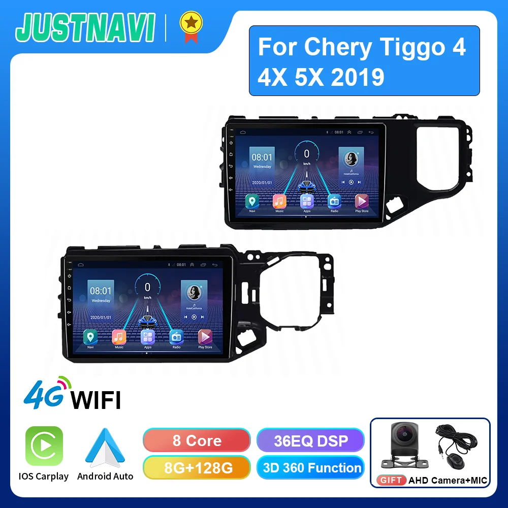 

JUSTNAVI For Chery Tiggo 4 4X 5X 2019 Car Radio Multimedia Video Player GPS Navi Stereo Carplay Android Auto Audio No 2din DVD