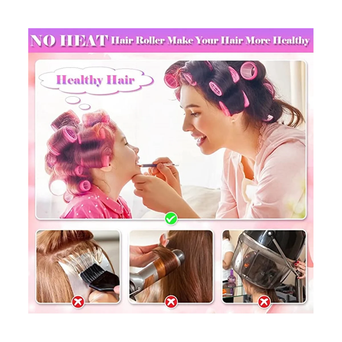 Self-Grabbing Hair Curler Suitable for Long, Medium and Thin Hairdressing Tools Multi-Layer Hair Curler Roller Set