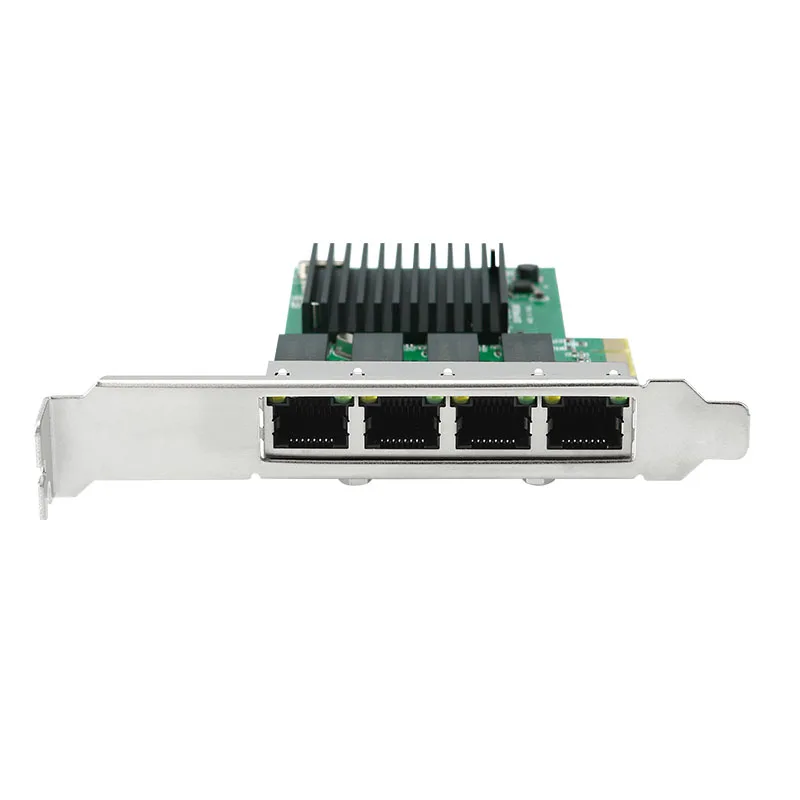 4 Port Network Card PCI Express x1 to Quad Ports RJ45 NIC RTL8111H Chip 10/100/1000Mbps Gigabit Ethernet Lan Card for PC Desktop - 4