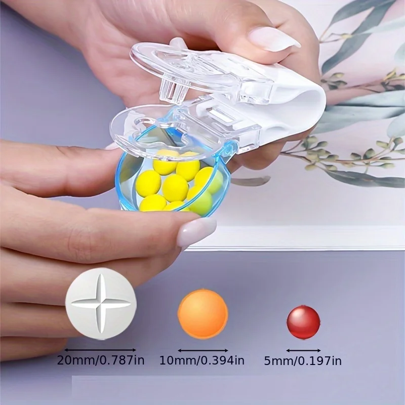Compact & Ergonomic Pill Popper with Storage - Safe, Easy-Open Medicine Organizer and Travel-Ready Aid