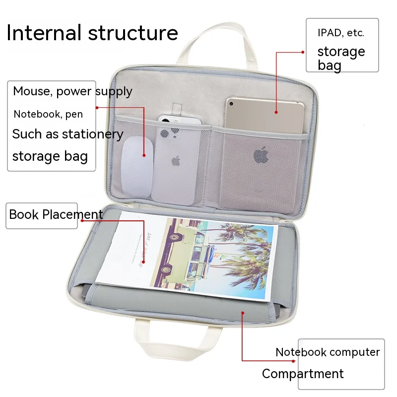 Chic Waterproof Shockproof Laptop Bag - Fits 13.3 to 15.6 Notebooks