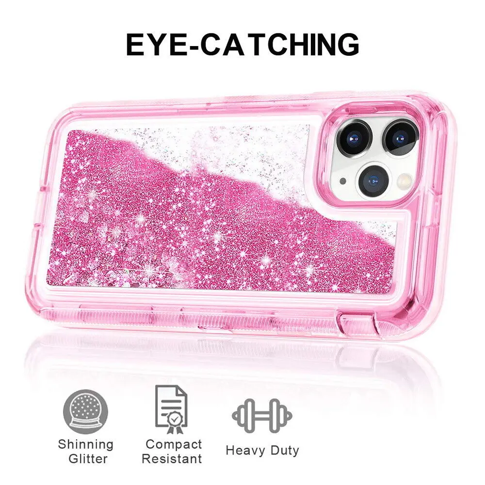 Blingbling Liquid Quicksand Heavy Duty Defender Case