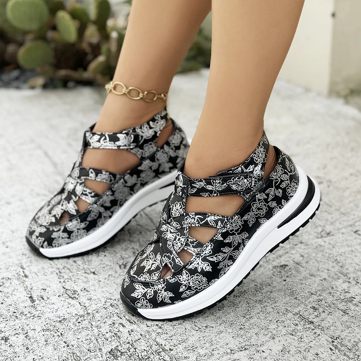 2025 New Women Flat Sandals Platform Wedges Shoes Slip on Casual Comfy Shoes Woman Luxury Outdoor Sandals Women Zapatos De Mujer