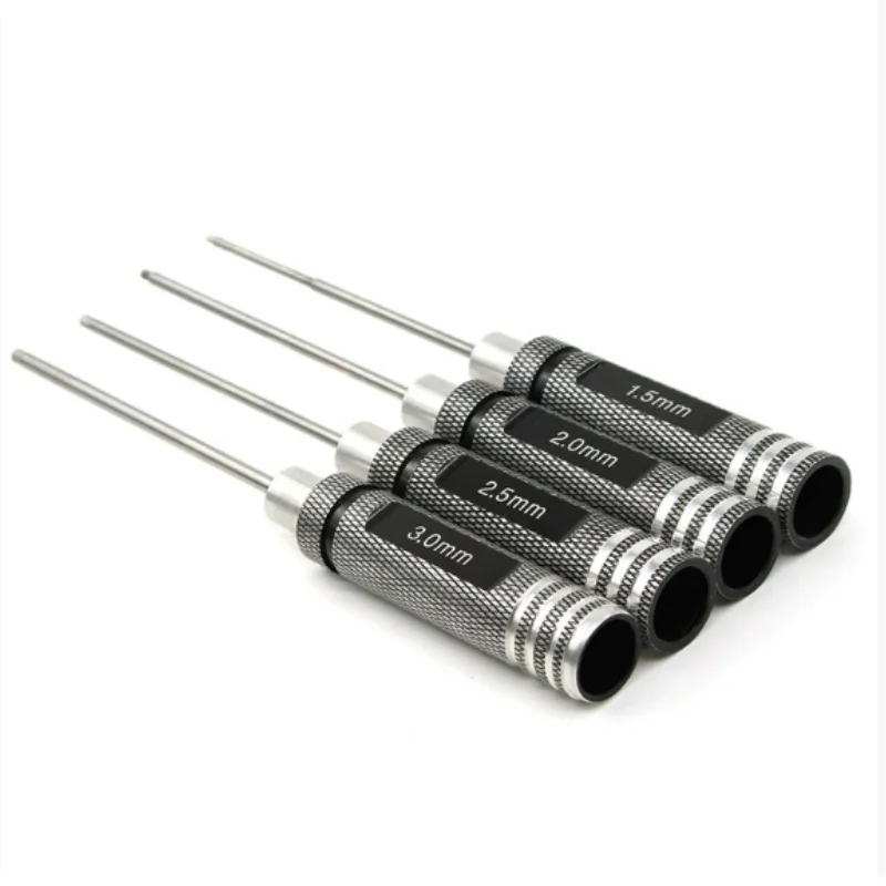 최고 품질의 질화 티타늄 TiNi 육각 드라이버 렌치 스크루 드라이버 RC 헬리콥터 용 1 피스 1.5mm/2mm/2.5mm/3.0mm