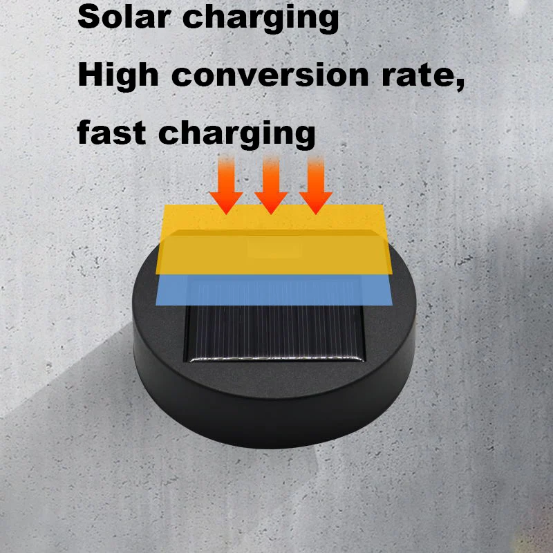 Solar Wall Lights Up and Down Solar Fence Lights Outdoor Waterproof LED for Wall Fence Garden Front Porch
