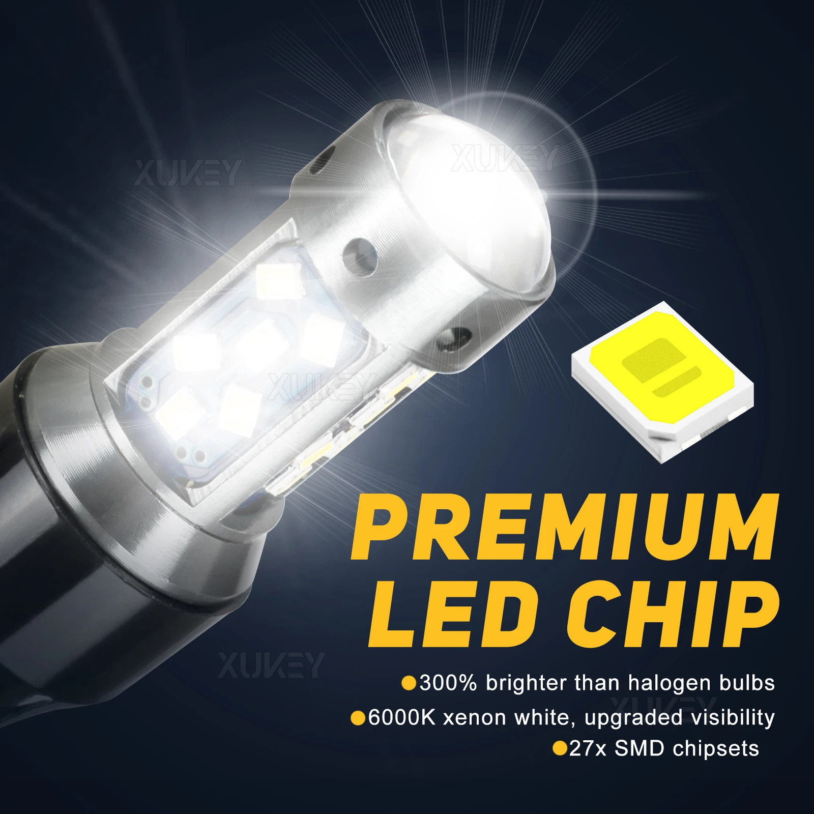 2x W16W LED  27-SMD T15 921 912 955 ڵ      12V 24V 6000K ũ ȭƮ W/ 