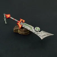 World of Warcraft Ashbringer Peripheral Metal Model Keychain Weapon Alexandros Mograine Tirion Fordring Action Figures Gift Toys 2