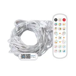 Smart LED Curtain Lights with Mobile App Control for Indoor and Outdoor Decor (Bluetooth APP)