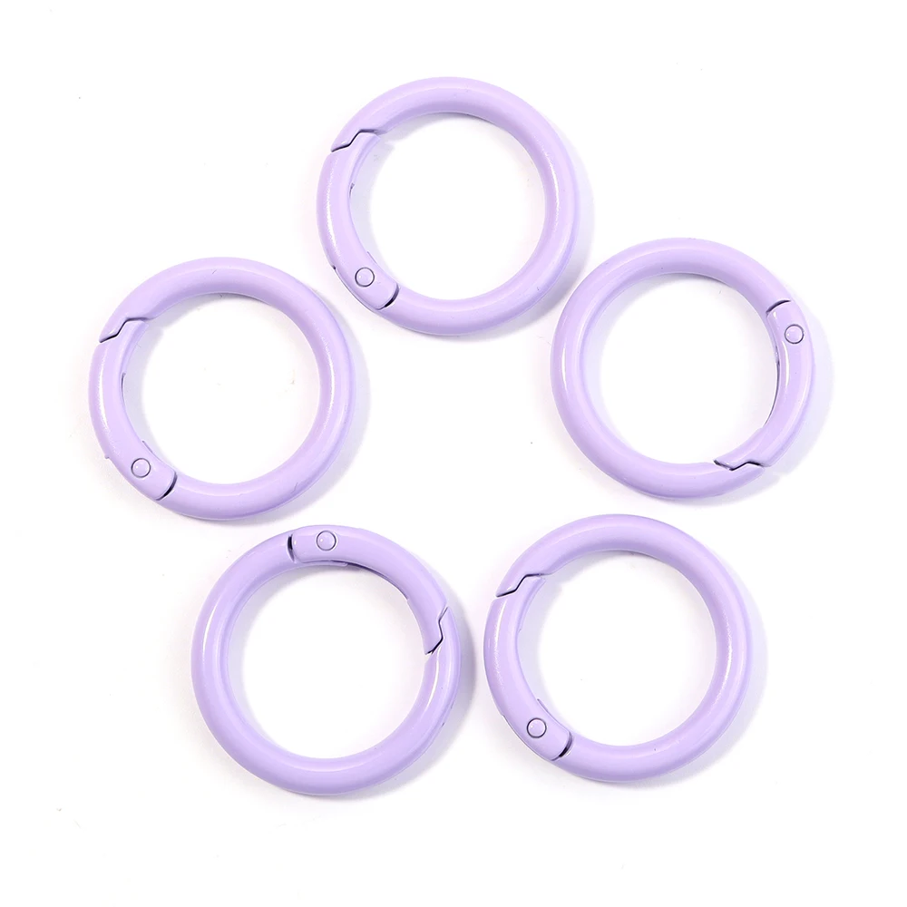 Metal O Ring Spring Clasp Openable Carabiner Clips - Set of 5/10 Keychain & Craft Accessories