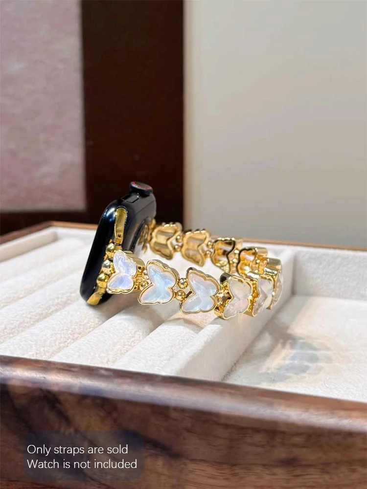 Elasticity Butterfly Diamond Band - Metal Strap