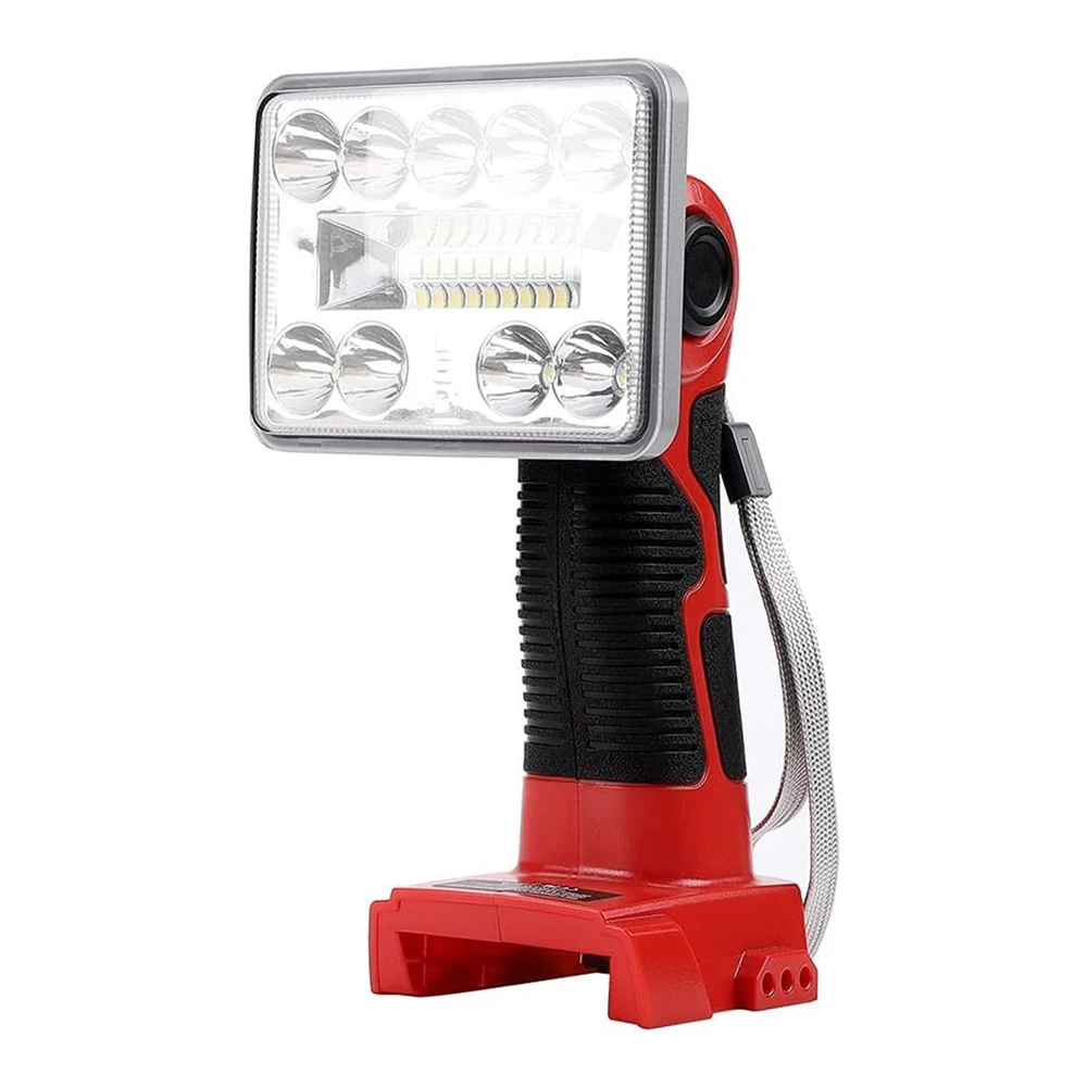 3/5/8 inch LED Lamp Work Light For Milwaukee 18V Li-ion Battery Electric Torch