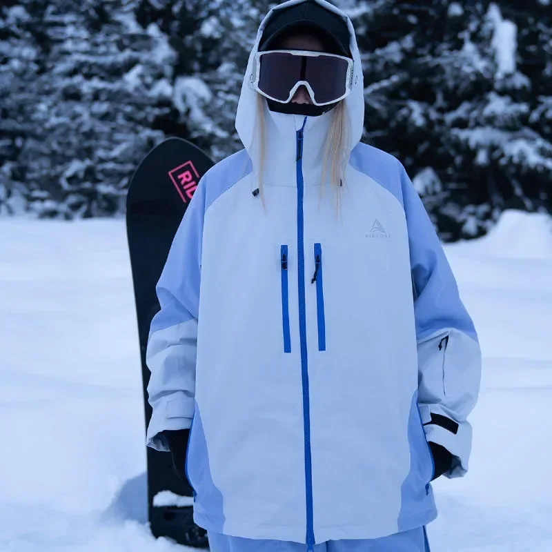 Outdoor Loose Thick Snow Ski Jakcets Snowboarding Winter 3L New Windproof Warm Skiing Overcoats Tops Clothes Women's Men's