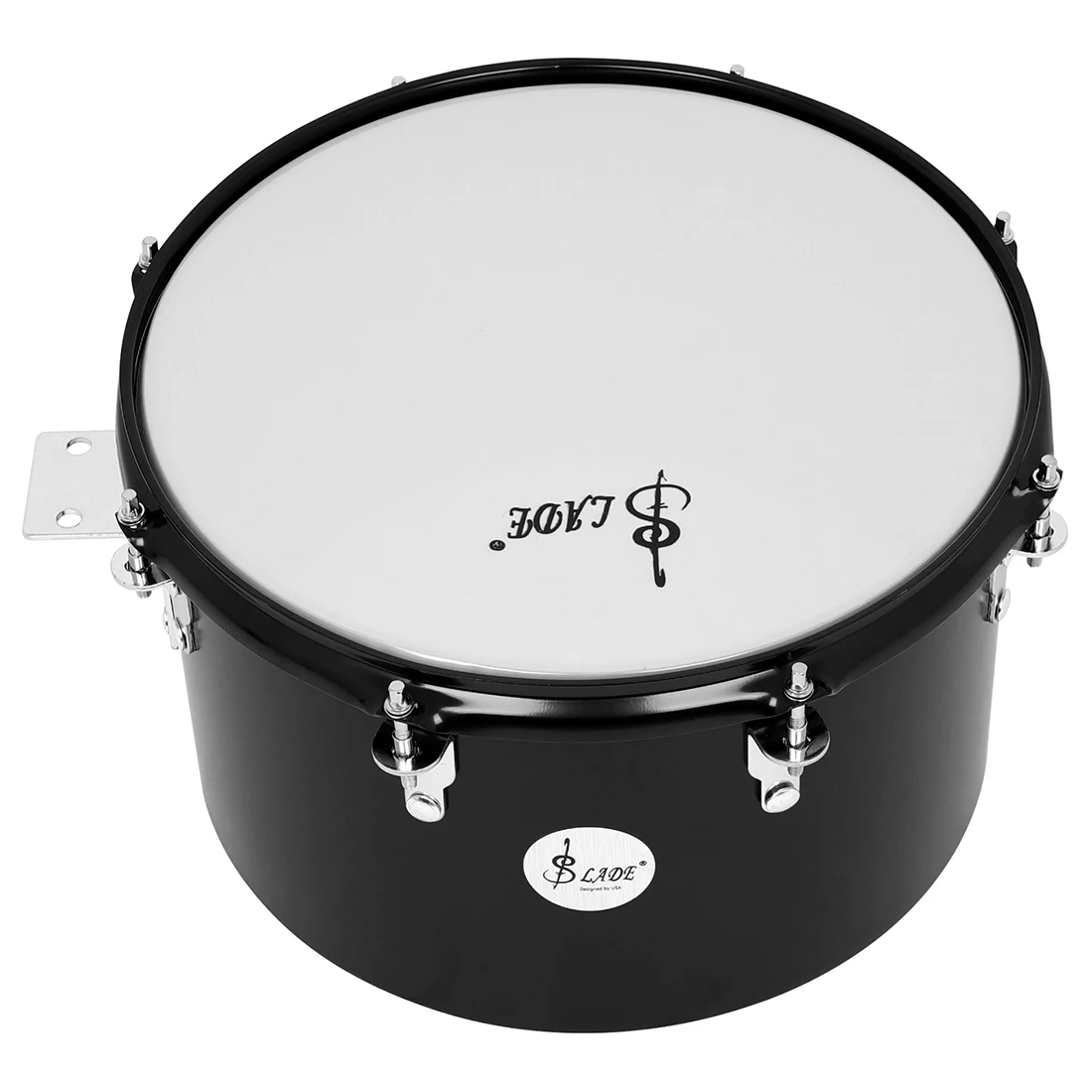 SLADE Timbales Drum Set 13&times;8 14&times;8 Black Two Pack with Cowbell Outstanding Tone Classic Finish Strong Durability for beginners