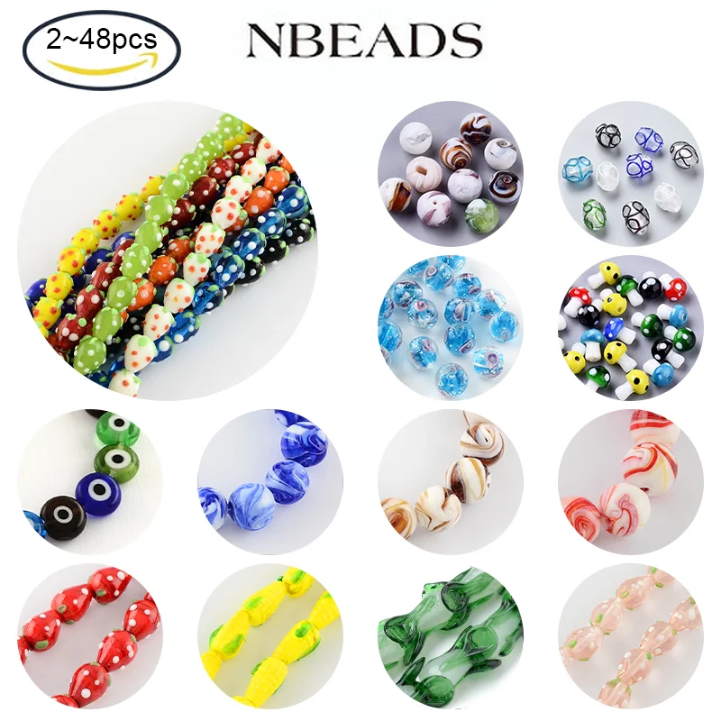 

10~48 PCS Handmade Lampwork 3D Strawberry Beads Pink Red 13~16x11mm Hole: 2mm Jewelry Necklace Bracelet Making