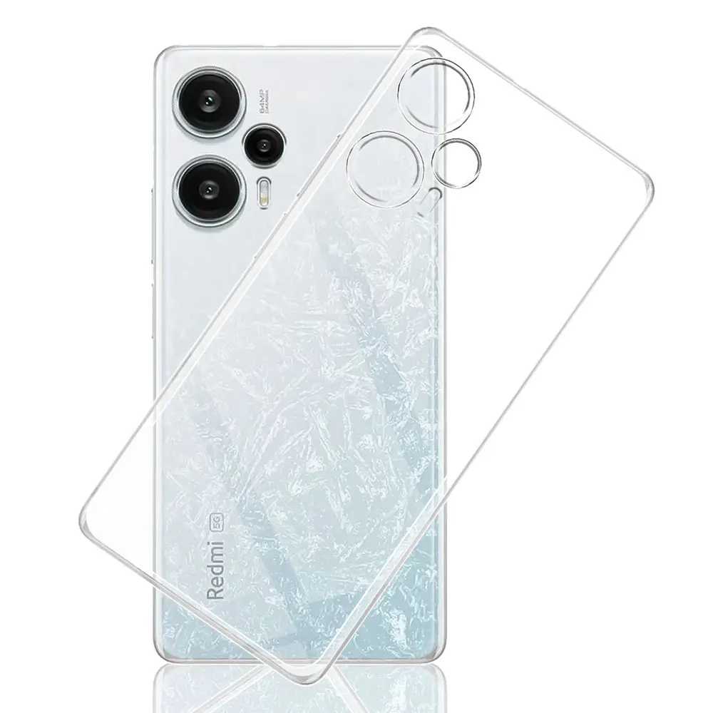Ultra-Clear Soft Silicone Phone Case - Transparent Back Cover for Xiaomi Poco F5 & F5 Pro