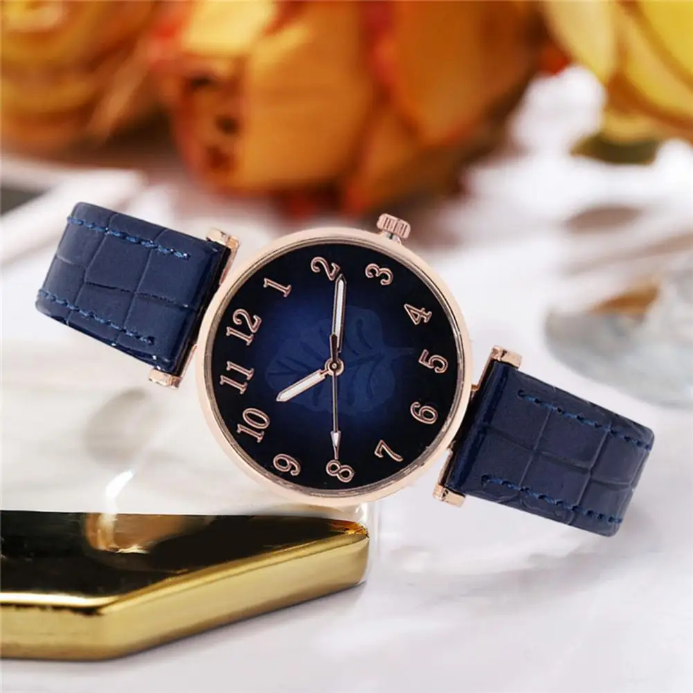 

Women Fashion Timepiece Stylish Student Quartz Watch with Adjustable Faux Leather Strap for High Accuracy for Dating