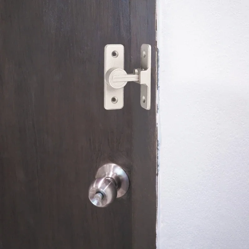 Sliding Door Security Latches Lock with Installation set for Left Right door H4GE