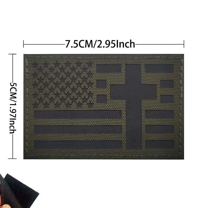 Jesus, Fisch, Gott, christliches Kreuz, Flagge, Emblem, Stoffapplikation, bestickter Aufnäher, Glaube, gesegnetes taktisches Moralabzeichen am Armband – Detail 11