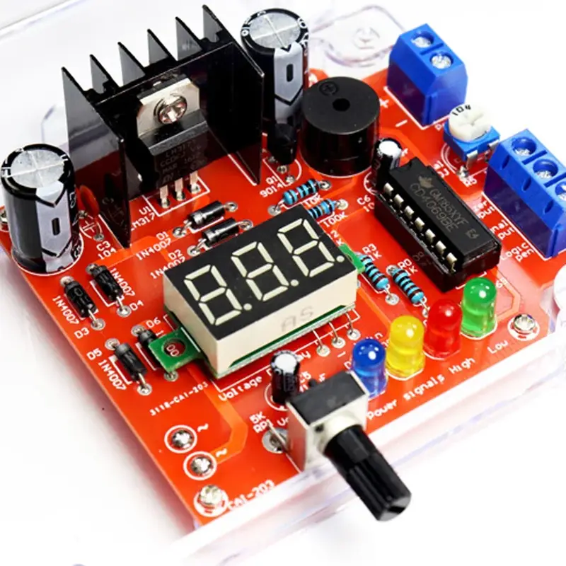 LM317 Adjustable Regulated Voltage 110V 220V to 1.25V-12V Step-down Power Supply Module PCB Board  DIY Electronic Kit - Image 3