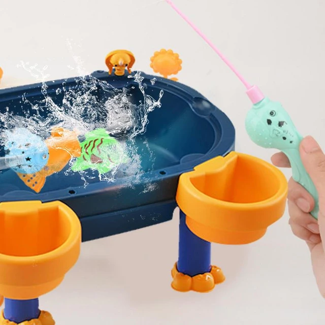 Children's Magnetic Fishing Tray Sand Water Playing Table Parent