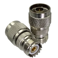 1ชิ้นNชายเสียบศูนย์UHFหญิงSO-239 SO239แจ็คRFอะแดปเตอร์เชื่อมต่อสายคู่ขั้ว 1