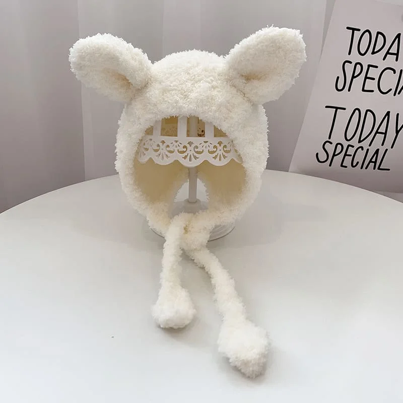 Baby Hat Cute Winter Baby Hats Bear Ear Warm Plush Baby Boys Girls Cap Beanie Solid Color Toddler Kids Earflap Bonnet Cap For Newborn