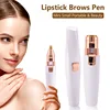 2 in 1 Electric Eyebrow Trimmer Painless Eye Brow Epilator For Women Makeup Mini Razors Portable Facial Hair Removal Shaver 1