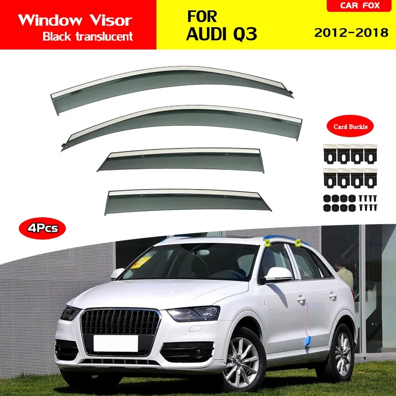 Windshield for Audi Q3 2012- Accessories Window Weather Guard Door Visor Vent Shades Door Visor Vent Shades Ventvisor