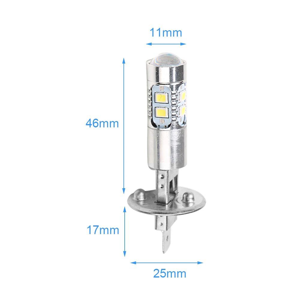 2Pcs 100W H1 LED H3 LED Headlight Bulbs 6000K Super Bright Car High Low Beam Motorcycle Headlights Auto Light Car Accessories led car lights led lights led bulbs led headlights led car headlights car headlamps