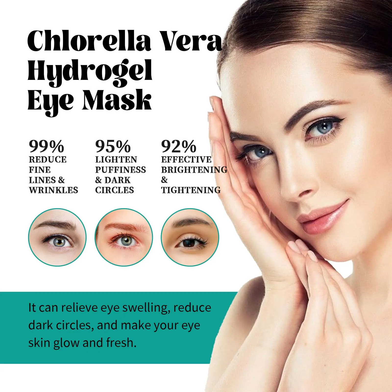EELHOE Seaweed Moisturizing Eye Mask Eyes Bags Dark Circles Removal Relieve Eye Fatigue Firming Eye Patches Skin Care Products 5