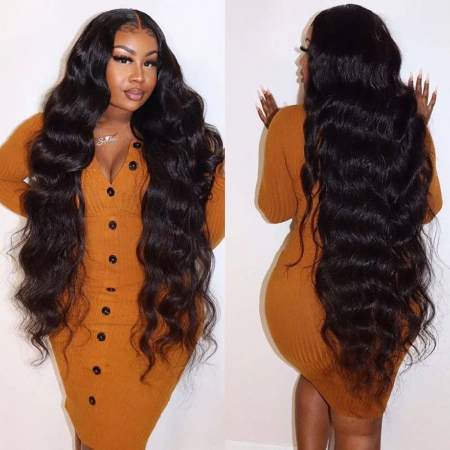 Wear And Go Body Wave Lace Front Wig 13x6 Hd Frontal Preplucked For Women Glueless Brazilian Human Hair Wigs On Sale 30 34 Inch