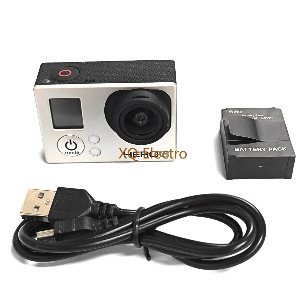 Lightweight Convenient To Carry for Gopro Hero 3 Silver Edition Sports Camera Battery Charging Data Cable Accessories