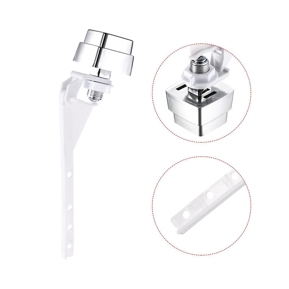 Description Picture 5 of itemToilet Flush Push Button Finish Toilet Flush Handle Flush Toilet Flushing Side Wrench Plastic Toilet Tank Push