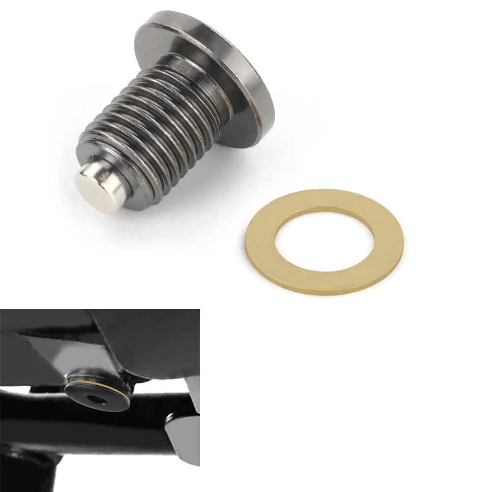 Magnetic Oil Drain Plug Nut Bolt M12*1.5 For Kawasaki Z250 Z750/S Zephyr1100/Rs Zr750 Zrx1200R/S Zx-14 Zx-7/R/Rr Zzr1100 250 400