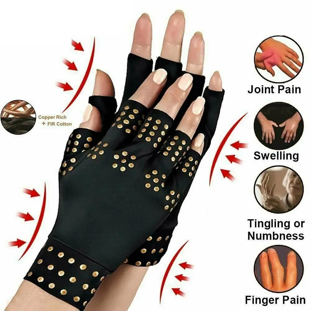 

Joints Braces Supports Rheumatoid Compression Compression Therapy Gloves Fingerless Hand Pain Relief Anti-Arthritis Compression
