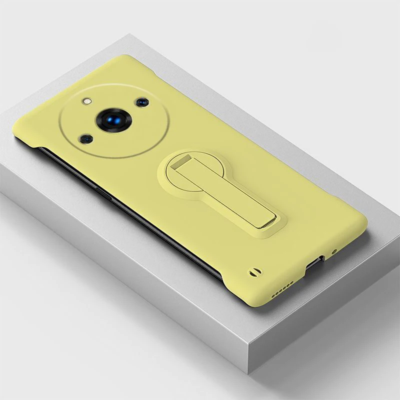 Slim Frameless Phone Case with Rotating Holder and Enhanced Protection