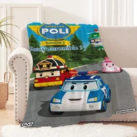 Throw Blanket for Sofa Luxury Blanket for Sofa Decoration Rilakkuma Robocar Poli Bed Blankets & Throw Home and Decoration Cobija 2