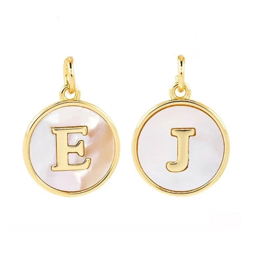 Роскошные Подвески 26 дюймов, очаровательные аксессуары, латунная инкрустированная жемчужина, A ~ Z Алфавит, сделай сам, персонализированные имени, инициалы, подвеска Роскошные Подвески 26 дюймов, очаровательные аксессуары, латунная инкрустированная жемчужина, A ~ Z Алфавит, сделай сам, персонализированные имени, инициалы, подвеска