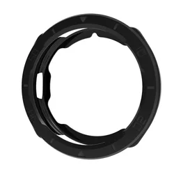 Silicone Protective Watch Case and Bumper Cover - Universal TPU Watch Protector Accessories - Galaxy 5 pro 45mm (Black)