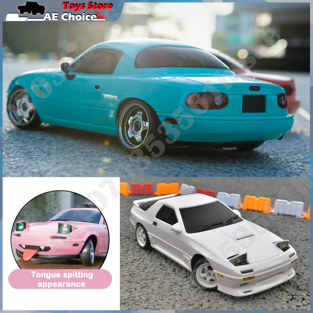 LD1804 MX-5 AE86 RX-7 FC Model LD1801 LD1802 RC Car 1/18 2.4GRemote Control 4WD 15Km/H ESP Gyroscope LED Light RC Drift Car 4