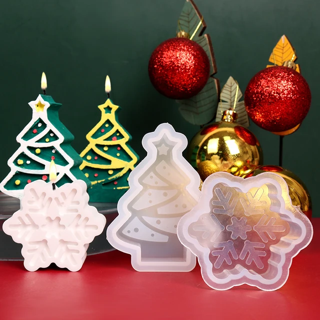 DIY Christmas Tree Silicone Candle Mold Crystal Epoxy Resin