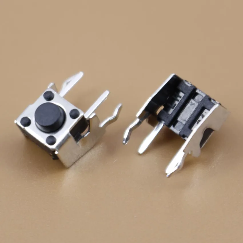 Cltgxdd 10piece 6x6mm panel PCB instant touch mini switch 6*6*4.3/5/6/7/8/11mm right angle bracket touch switch button