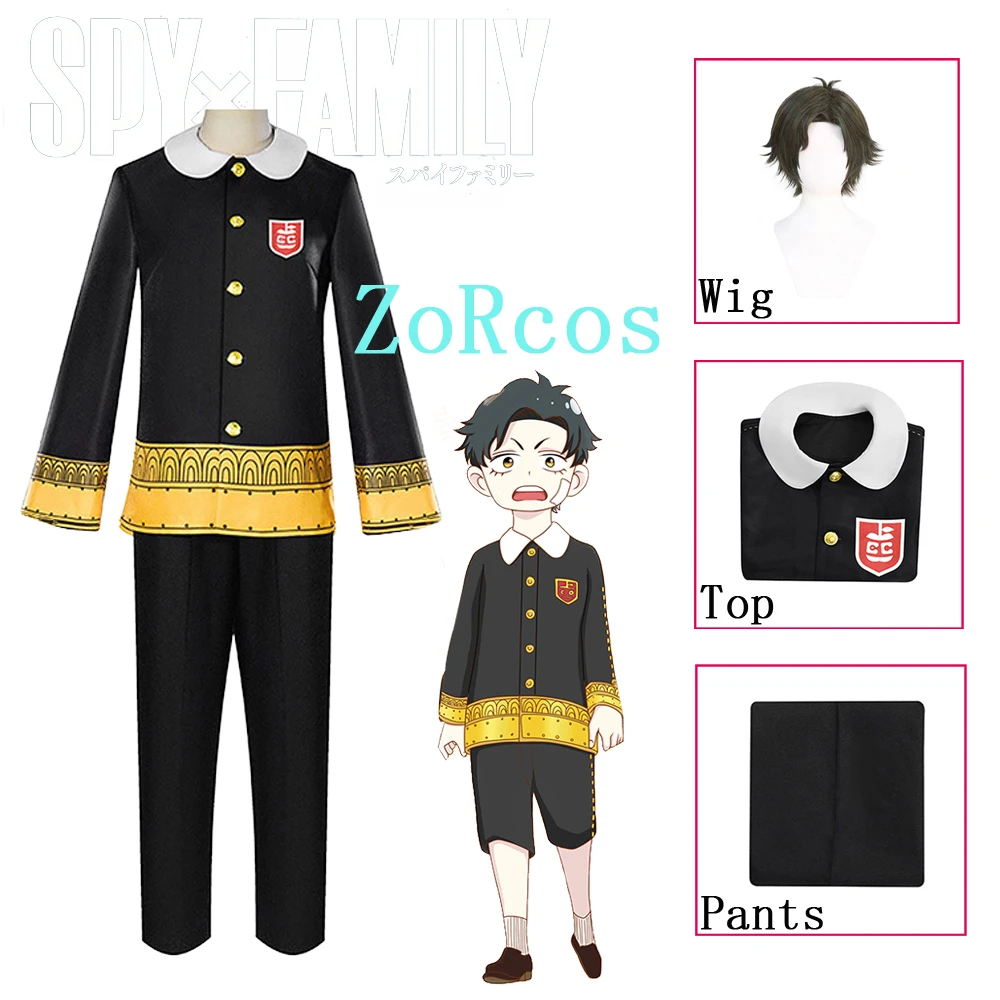 Anime Spy X Family Damian Desmond Cosplay Costume Wig Syon School