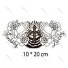 Waterproof Temporary Tattoo Sticker Flowers Big Pray Hands Cross Honely Lovely Letters Neck Flash Tatto Fake Tatoo for Women Men 3