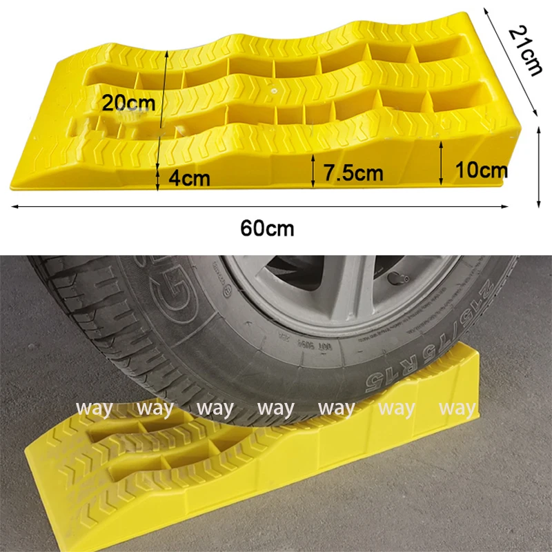 CamperTrailerSUVCarWheelChocksLevelerStabilizerOnUnevenGround