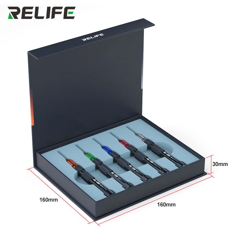 RELIFE RL-726 Precision Screwdriver 3D S2 Steel Screwdriver Bit Anti-slip For iPhone Bottom Internal Repair Disassembly Tools ﻿