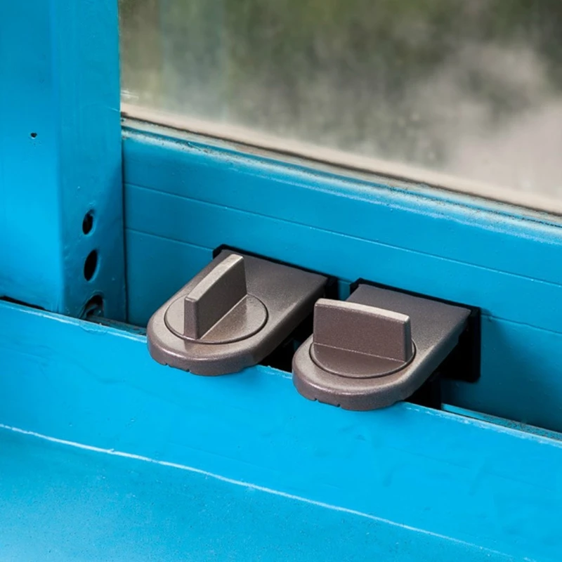 Sliding Sash Stopper Window Safety Lock for Door Frame Cabinet Locks Sliding Doors Security Anti-Theft Lock for Kids