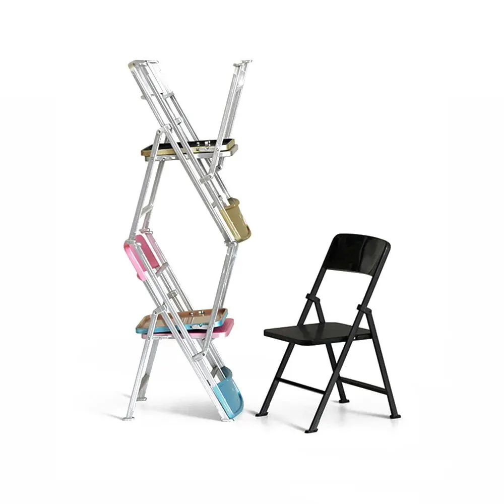 Foldable Plastic Beach Chair for Dollhouse Mini Garden